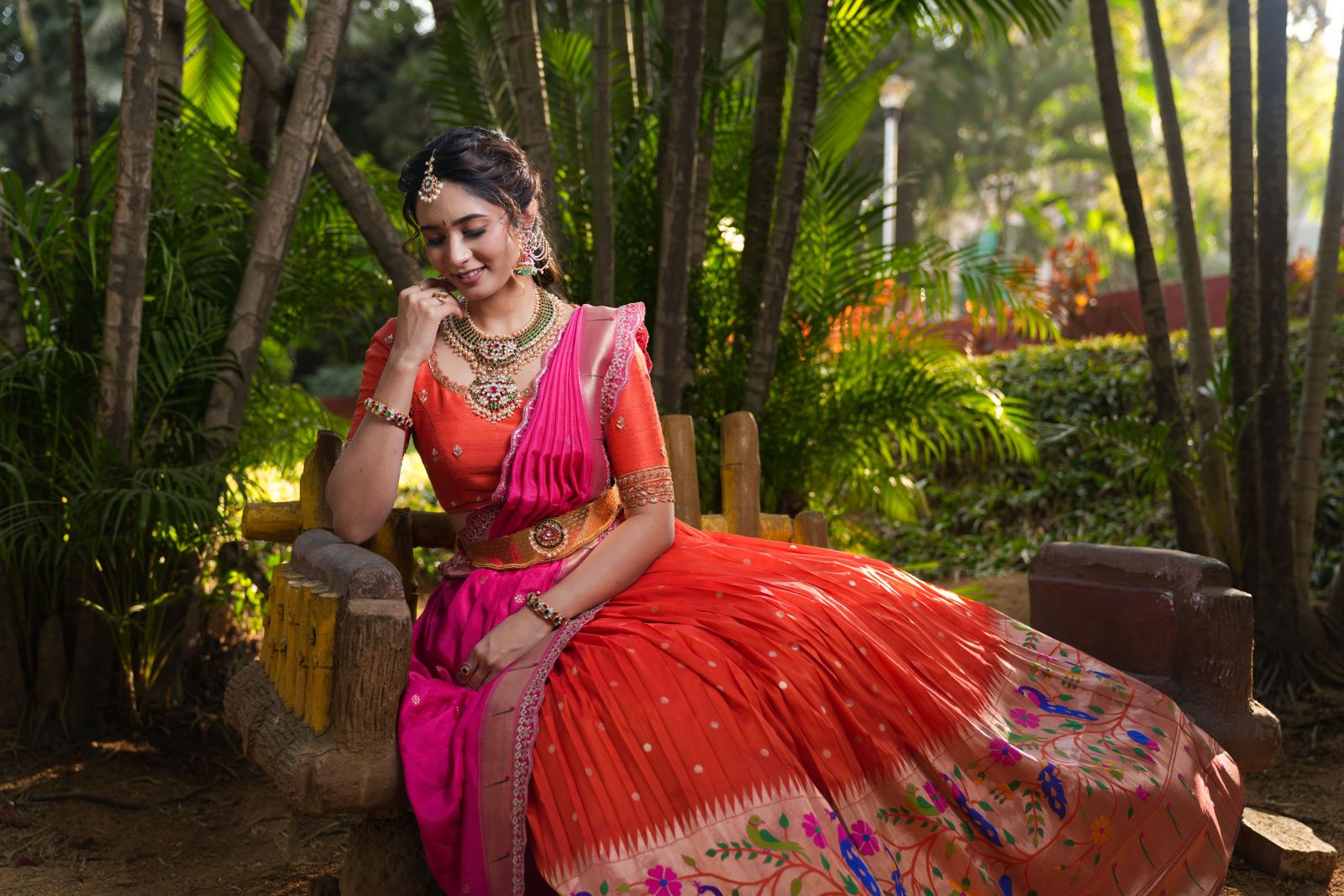 Sophisticated editorial fashion portrait
